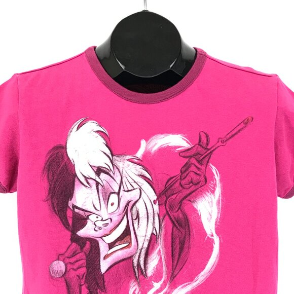 Disney Studio Collection Cruella de Vil Graphic Print Tee Women's Medium Cotton - Picture 2 of 12